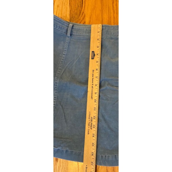 BODEN skirt size 6P a-line blue corduroy button Front Skirt 6 Petite - Picture 4 of 4